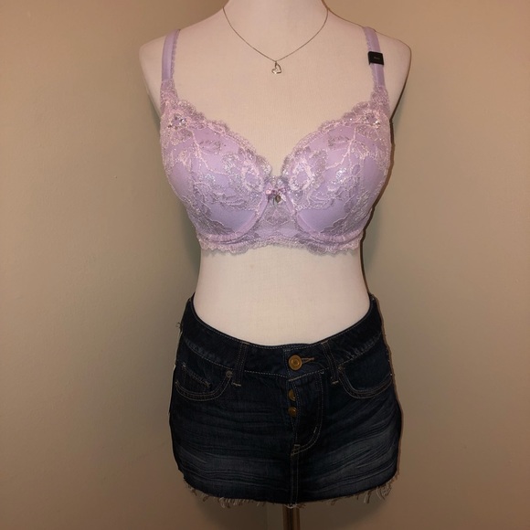 Victoria’s Secret”Body by Victoria”Lined Demi Purple Bling Bra,Size-36DD/Panty-M - Picture 2 of 14